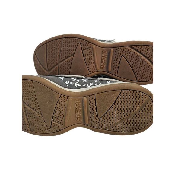 Sperry stone colored top siders with anchor print accent. Size 9. - Picture 4 of 5